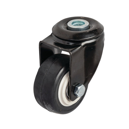 50mm Urethane Castor - Swivel Bolt Hole - 50kg Capacity