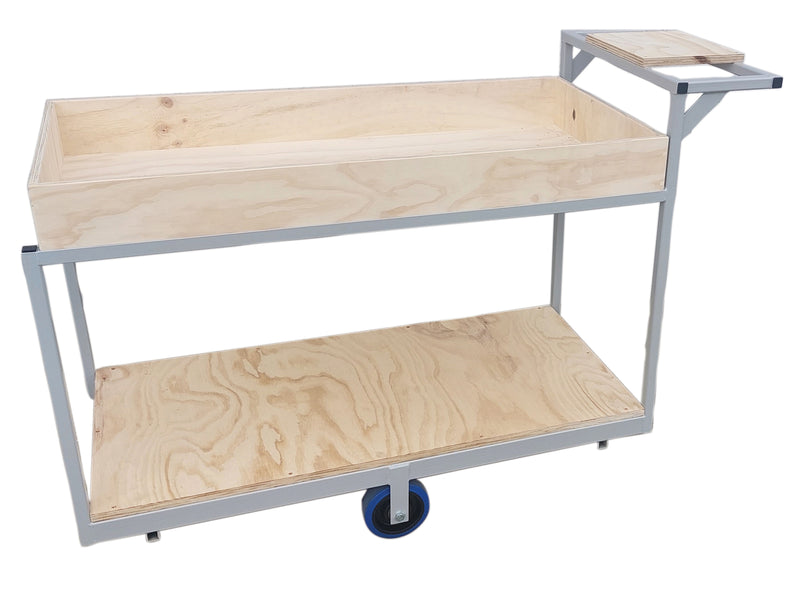 Load image into Gallery viewer, 2 Tier Tray Platform Trolley - PTRD1200-2T-Ply