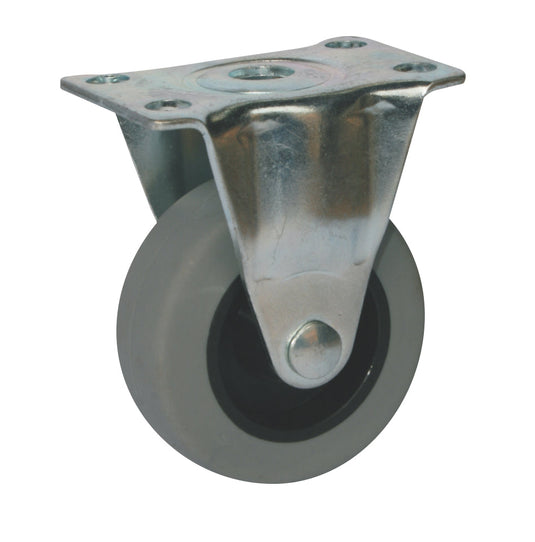 50mm Urethane Castor - Fixed Plate - 40kg Capacity
