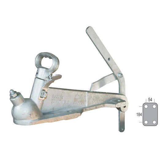 50mm Diameter Electric Trailer Coupling Zinc Plated