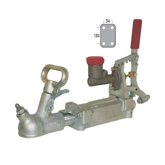 50mm Diameter Hydraulic Override Trailer Coupling Zinc Plated