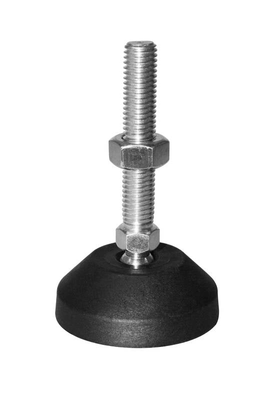 Load image into Gallery viewer, Stainless Steel Adjustable Feet Ball Jointed 60mm Diameter Base - AF-SS-60-M12x65