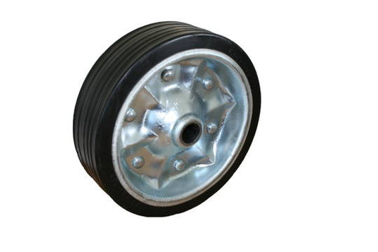 Jockey Wheel Solid Rubber 200mm