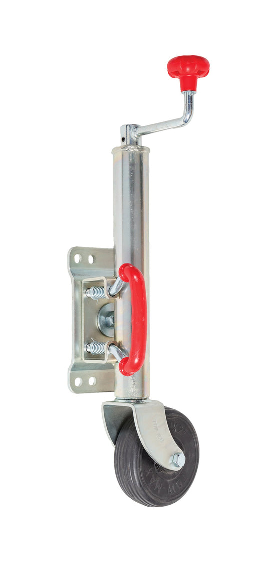 Jockey Wheel Load Capacity 200kg U-bolt swivel bracket - JW2UB