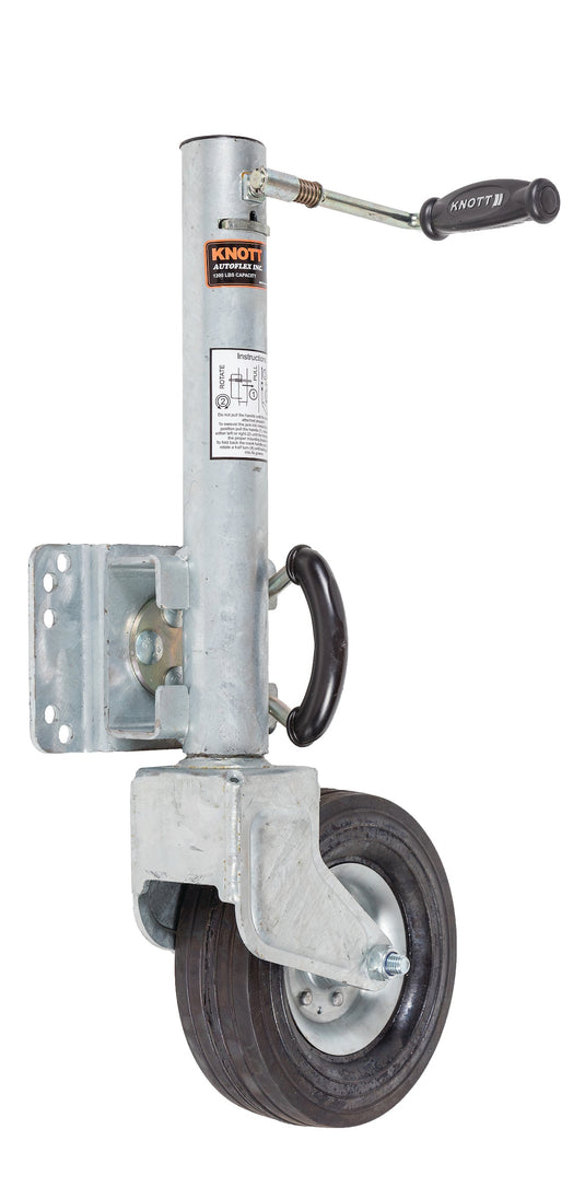 Jockey Wheel Load Capacity 500kg U-bolt Swivel bracket - JWK200