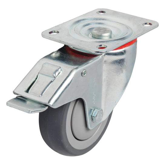 Grey Rubber Castor