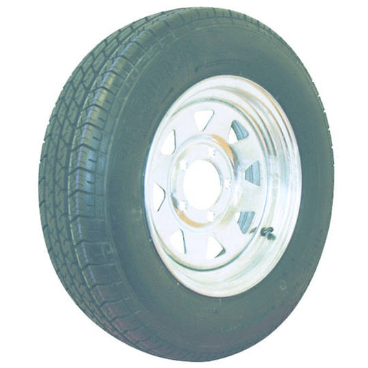 12 inch Steel Rim Hub Mount 155x12 6 Ply Road Ribbed Tread Tyre - MW Series