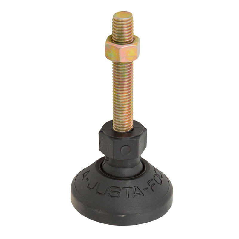 Load image into Gallery viewer, Mild Steel Adjustable Feet Fixed 50mm Diameter Base - FF-Z-50-M10x50