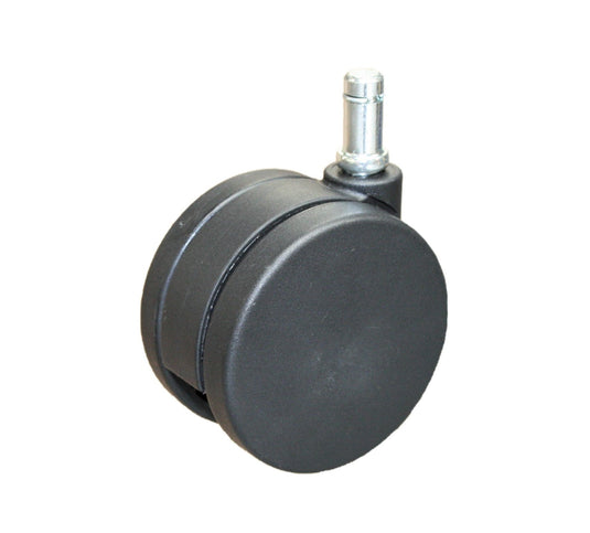 75mm Twin Wheel Nylon Castor - 11mm Stem Fitting - Office Chair!