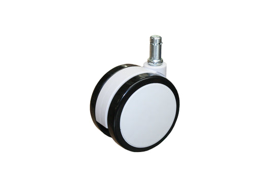 75mm Twin Wheel Urethane Castor - 11mm Stem Fitting - Office Chair!