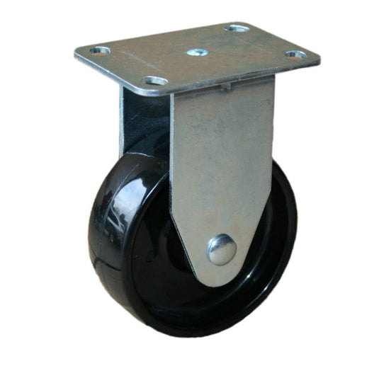 100mm Nylon Castor - Fixed Plate - 100kg Capacity