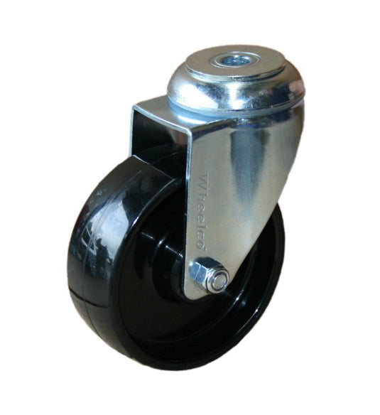 100mm Nylon Castor - Swivel Bolt Hole - 100kg Capacity