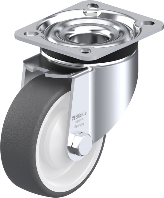 100mm Urethane Castor - Swivel Plate - 300kg Capacity