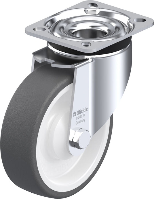 125mm Urethane Castor - Swivel Plate - 350kg Capacity