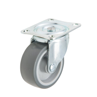 65mm Urethane Castor - Swivel Plate - 55kg Capacity