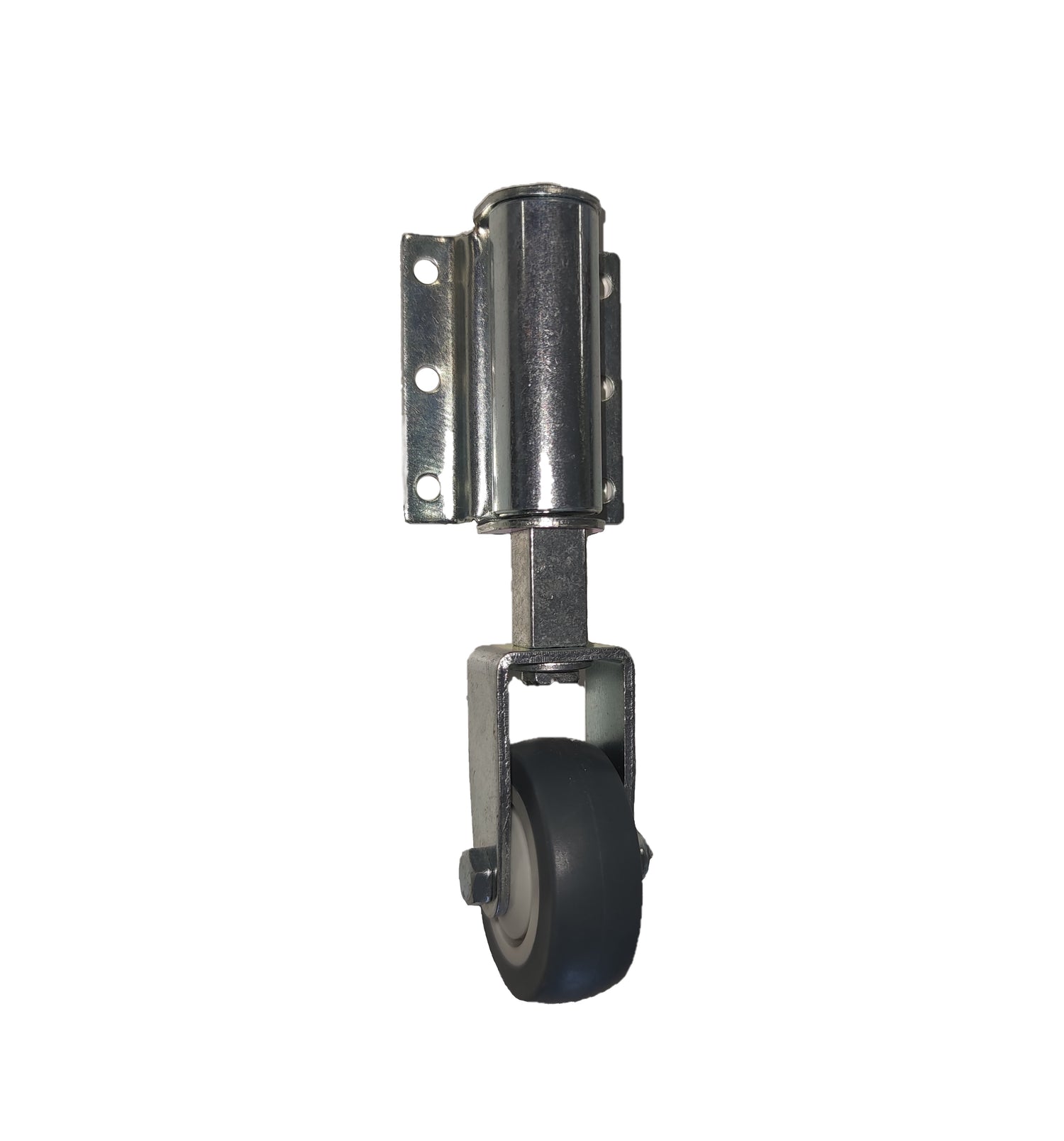 Fixed Gate Castor - 50mm Rubber Wheel - Spring Loaded – Wheelco