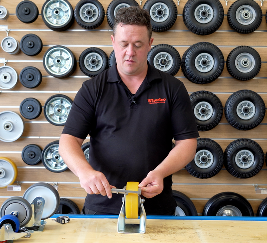 Measuring replacement wheels and castors