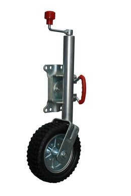 Jockey Wheel Load Capacity 500kg U-bolt Swivel bracket - JW10UB