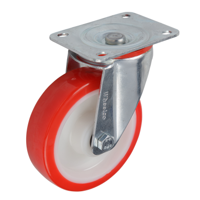 125mm Urethane Castor - Swivel Plate - 150kg Capacity