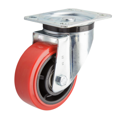 125mm Urethane Castor - Swivel Plate - 250kg Capacity