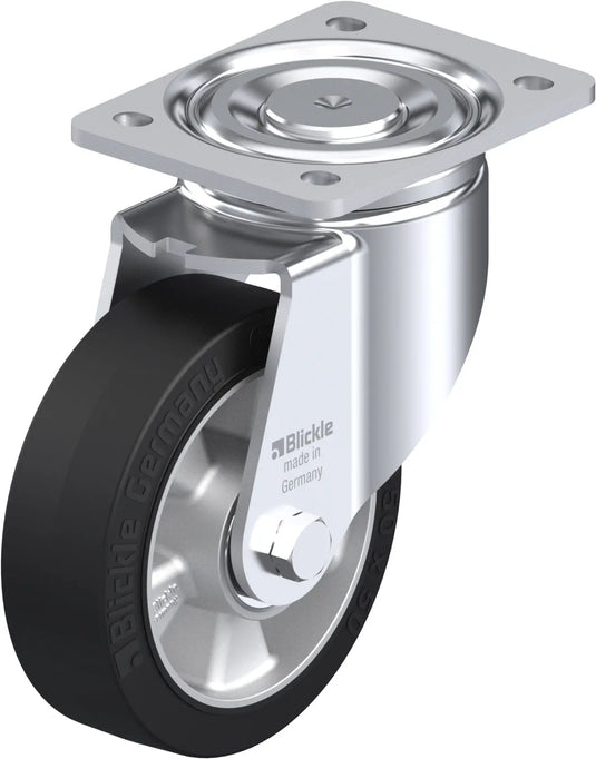 150mm Elastic Rubber - Swivel Plate - 400kg capacity