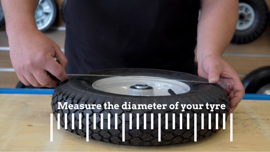 Measuring replacement wheels and castors