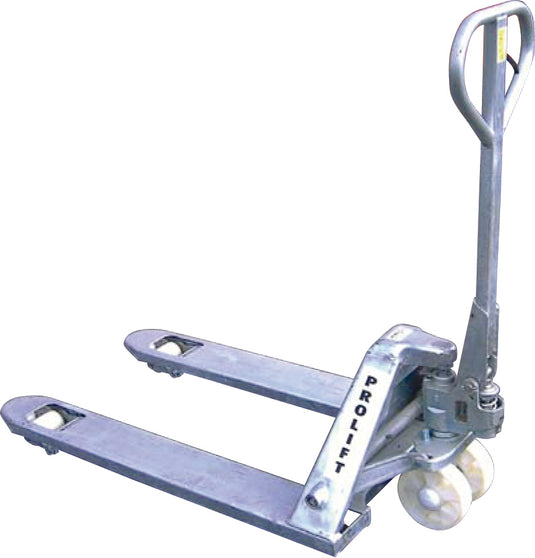 2000kg High Load Capacity Pallet Truck with Galvanised Finish For Max Protection in Damp/Corrosive Areas - PL2742-G