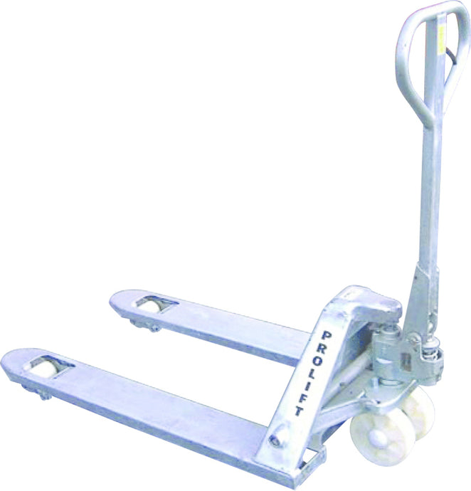 2000kg High Load Capacity Pallet Truck with Stainless Steel Construction For Hygienic Requirements - PL2048-SS