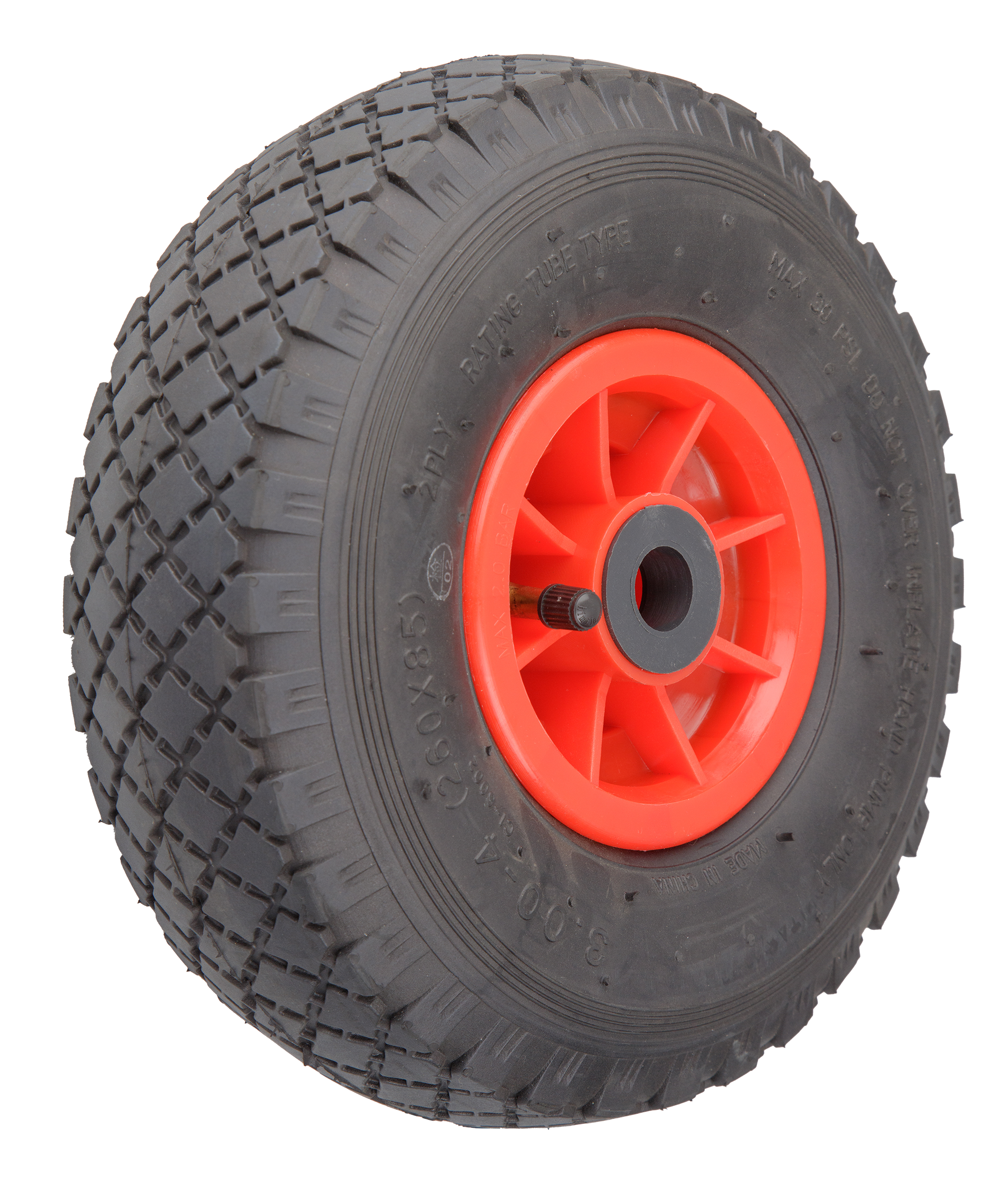 4 inch Plastic Rim 300x4 Diamond Tread Tyre - PW Series – Wheelco