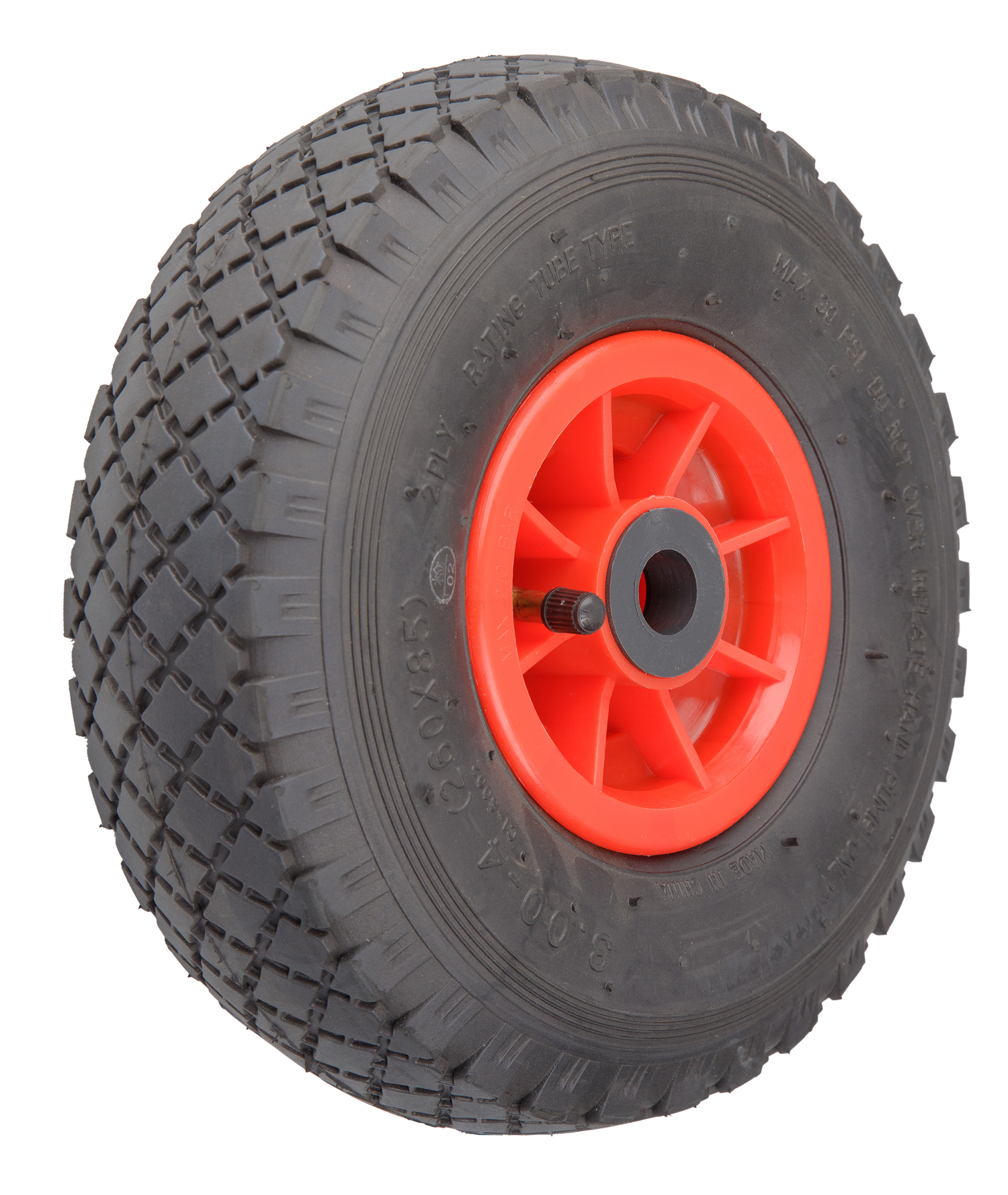4 inch Plastic Rim 300x4 Diamond Tread Tyre - PW Series – Wheelco