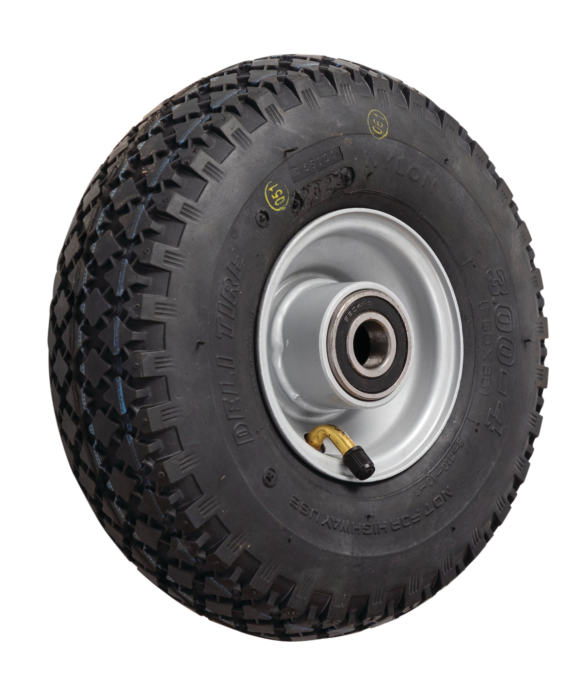 4 inch Steel Rim 300x4 Diamond Tread Tyre High Speed Sealed Bearing- R ...