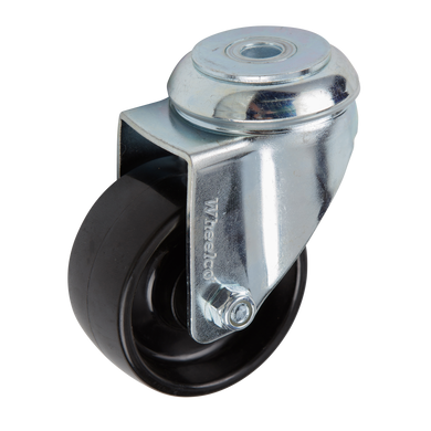 75mm Nylon Castor - Swivel Bolt Hole - 80kg Capacity