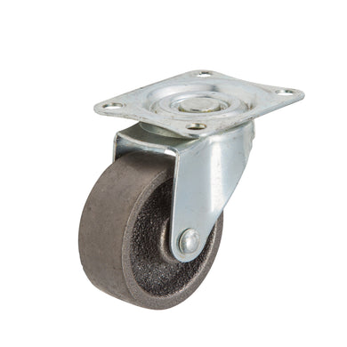 50mm Cast Iron Castor - Swivel Plate - 40kg Capacity