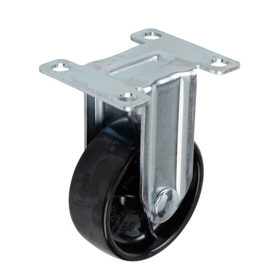 65mm Nylon Castor - Fixed Plate - 60kg Capacity