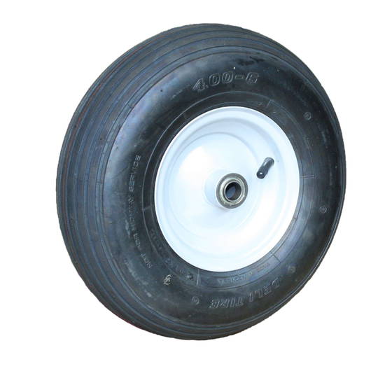 6 inch Steel Rim 400x6 Ribbed Tread Tyre Low Speed Bearing- BWE Series ...