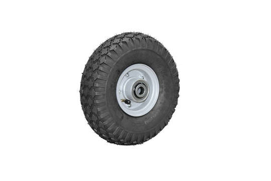4 inch 2 piece Steel Rim 410/350x4 Diamond Tread Tyre Low Speed Bearin ...