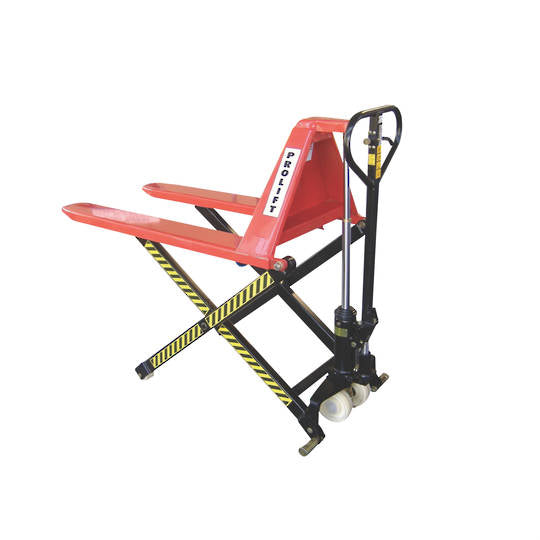 1500kg Load Capacity Hi-Lift Pallet Truck with 800mm Fork Height - PL2 ...