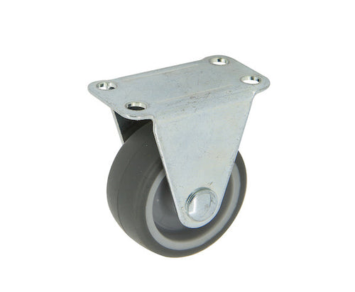 25mm Urethane Castor - Fixed Plate - 10kg Capacity