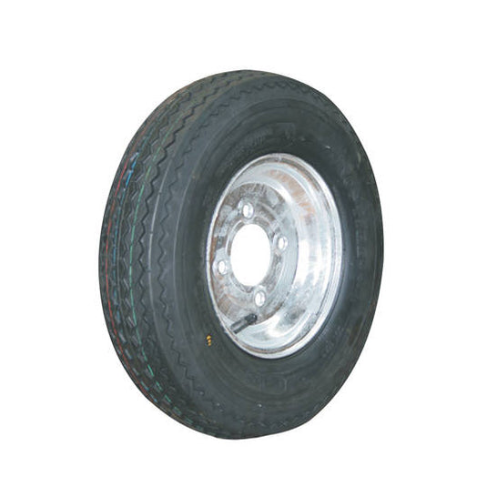 8 inch Steel Rim Hub Mount 480/400x8 6 Ply Road Ribbed Tread Tyre - MW Series