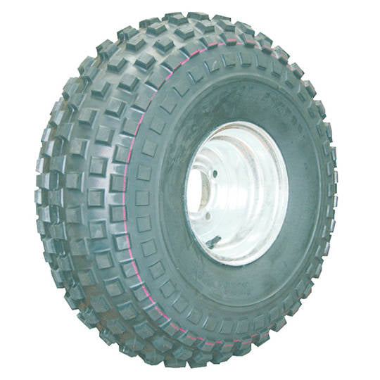 8 inch Steel Rim Hub Mount 22/11x8 4 Ply Road Knobbly Tread Tyre - MWY Series