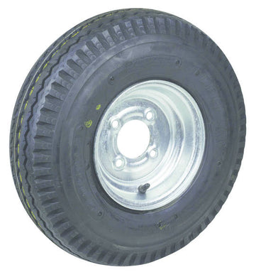 10 inch Steel Rim Hub Mount 500x10 6 Ply Road Ribbed Tread Tyre - MW Series