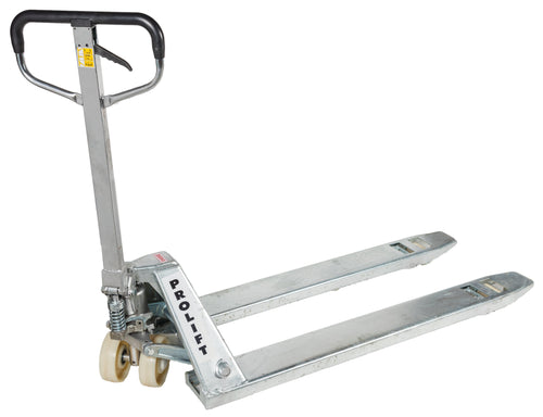 2000kg High Load Capacity Pallet Truck with Galvanised Finish For Max Protection in Damp/Corrosive Areas - PL2742-G