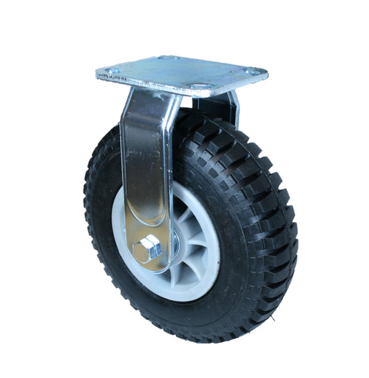 Wh Castor WHPSR - 250mm Solid Rubber Fixed Castor – Wheelco